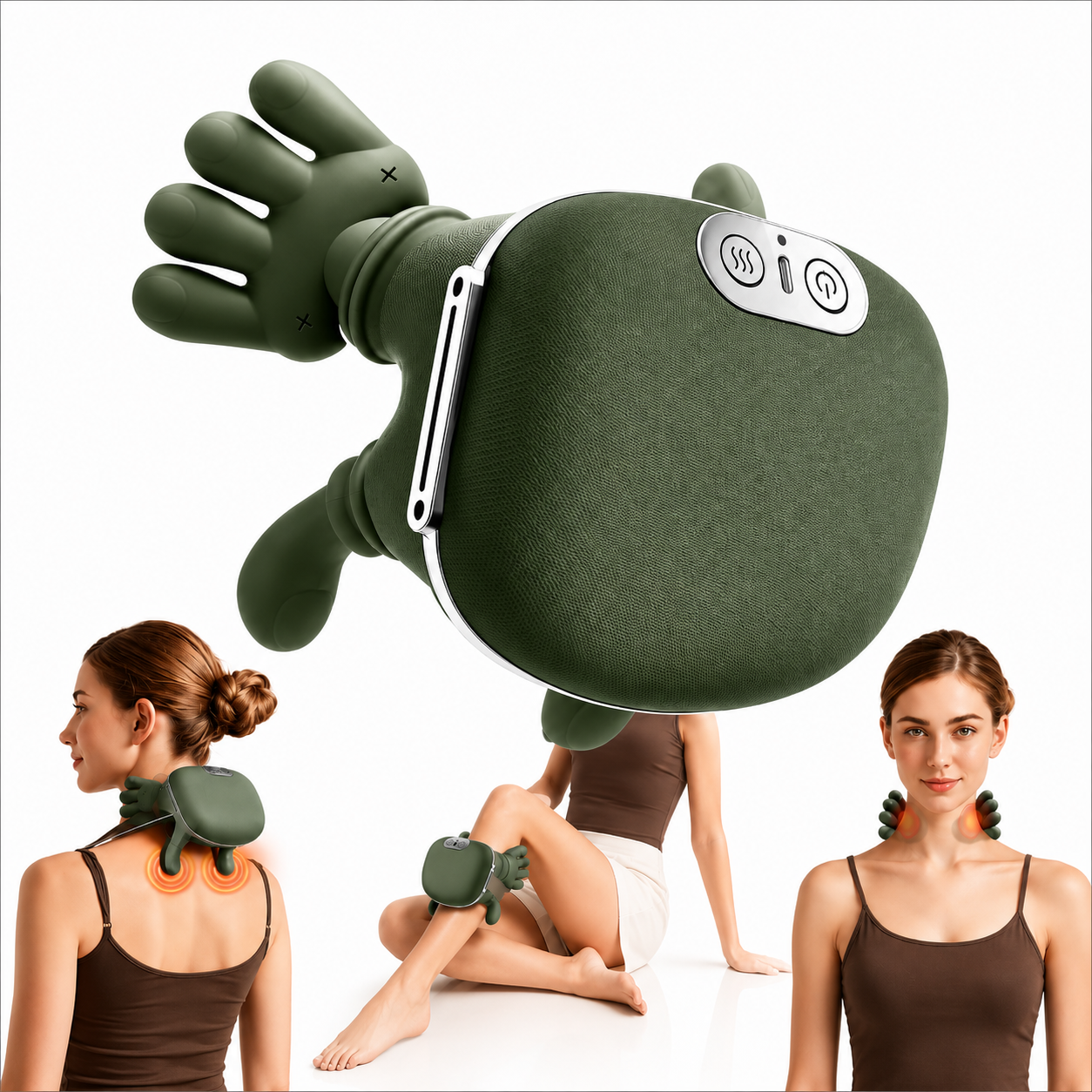 Masajeador 3D con Calor Terapéutico para Alivio Muscular