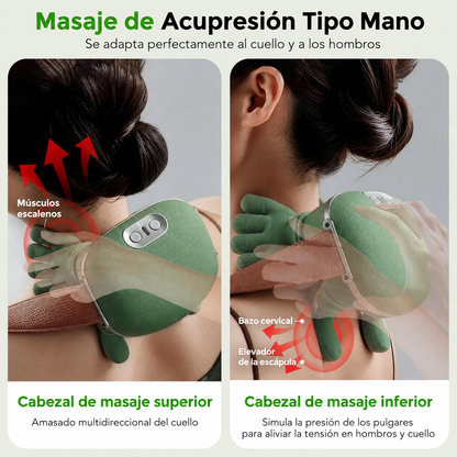 Masajeador 3D con Calor Terapéutico para Alivio Muscular