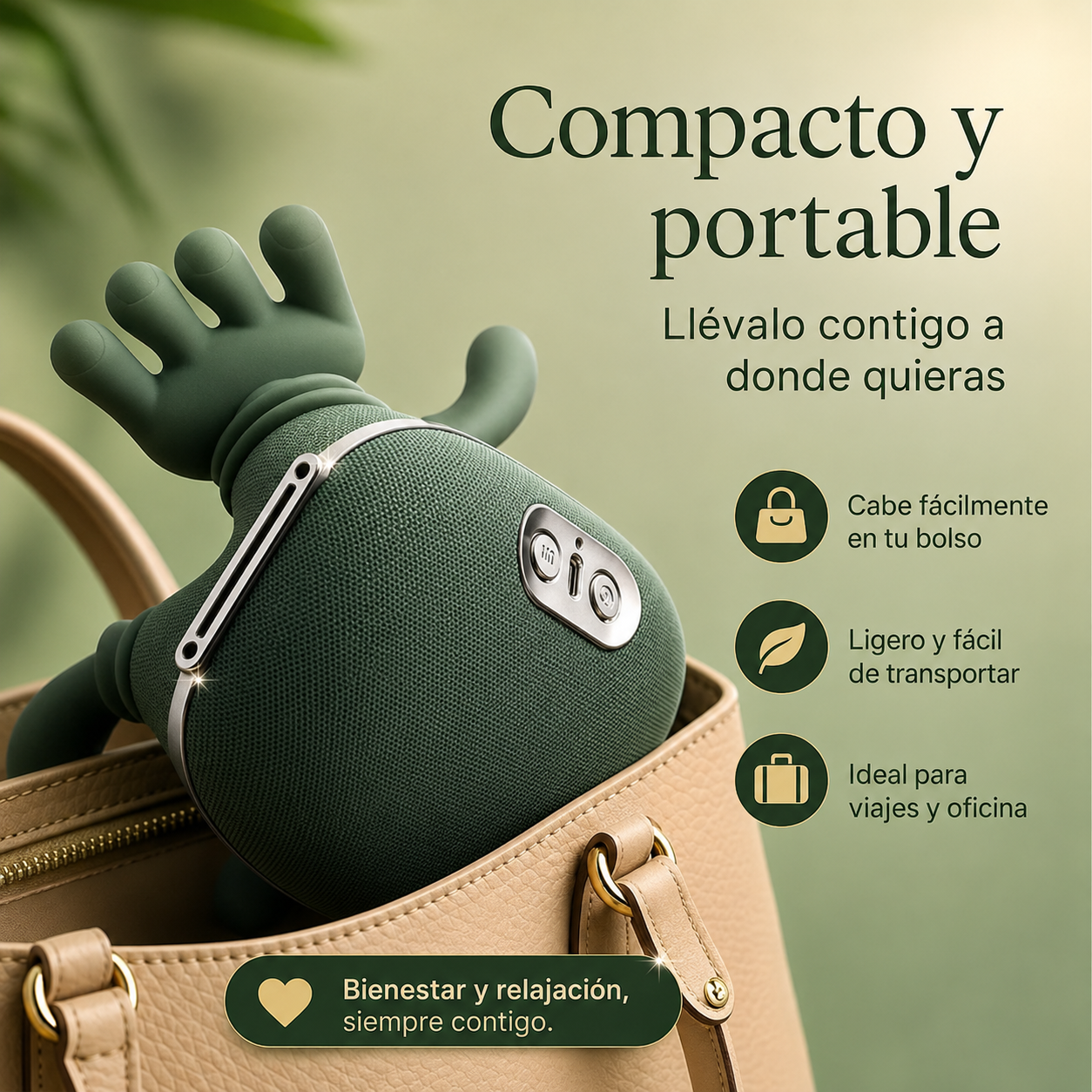 Masajeador 3D con Calor Terapéutico para Alivio Muscular