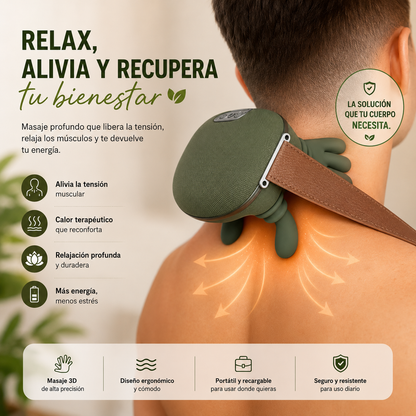 Masajeador 3D con Calor Terapéutico para Alivio Muscular