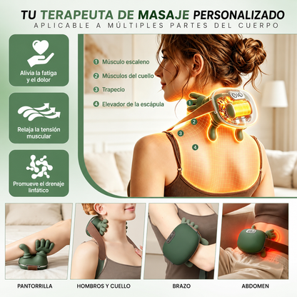Masajeador 3D con Calor Terapéutico para Alivio Muscular